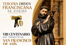 A Terceira Orde Franciscana de Viveiro celebra o VIII Centenario do Tránsito de San Francisco